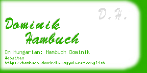 dominik hambuch business card